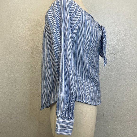 Free People Hello There Beautiful Shirt Size XS Off-the-Shoulder Button Up - Picture 5 of 6